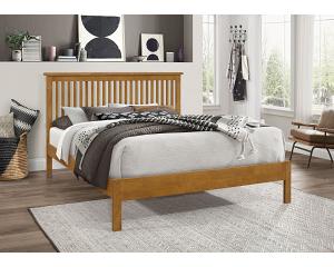 5ft King Size Ascot Oak Finish,Solid Wood Wooden Bed Frame